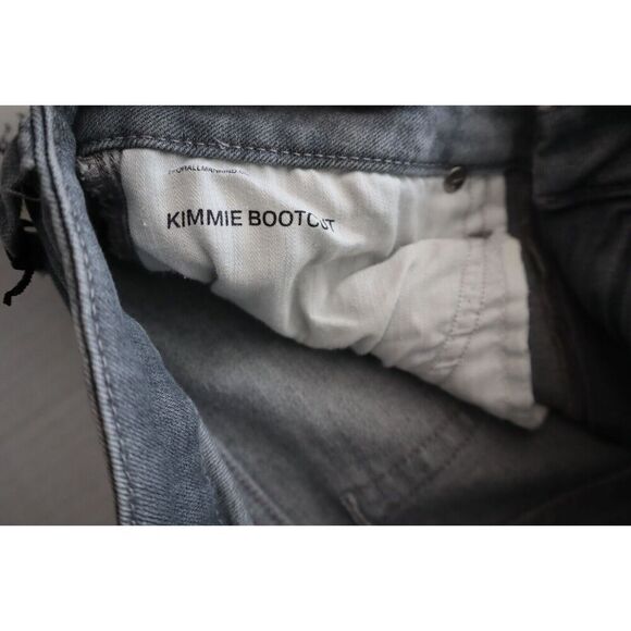 7 For All Mankind Women's Sz 28 Gray Kimmie Mid Rise Bootcut Denim Jeans - Picture 4 of 13